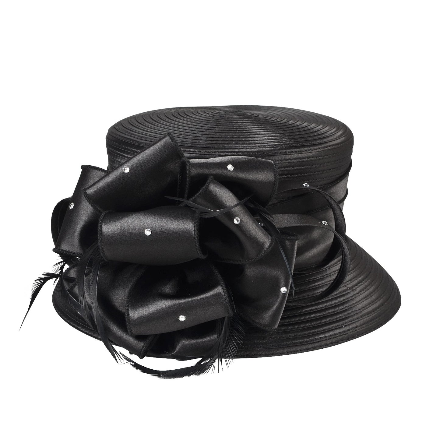 Novos Chapéus Fascinators 2025 para Mulheres Elegantes Casamentos e Chapéus de Topo para Igreja de Damas Britânicas para Mulheres Negras S10-4585