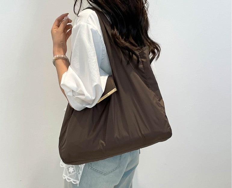 1PCS PU Polyester High Quality Hanging Bag for Shopping Large Capacity Foldable Portable Shopping Bag,Storage bag