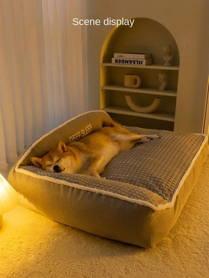 Cama de Cachorro Pequeno para Inverno Pet Sofá Quente Cesta de Halloween Tapete Médio Almofadas Almofada Grande Acessórios para Filhotes Cama para Cães Grandes