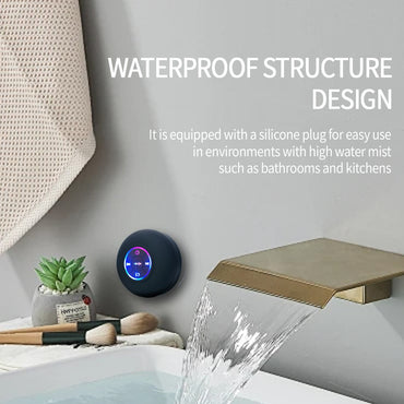 Bathroom Waterproof Wireless with Colorful LED Bluetooth Speaker Large Suction Cup Mini Portable Speaker Outdoor Stereo Speaker