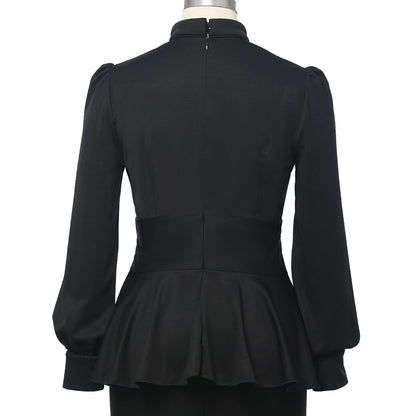 Priest Tab Collar Clergy Shirt Tops for Women Catholic Church Uniform Costume