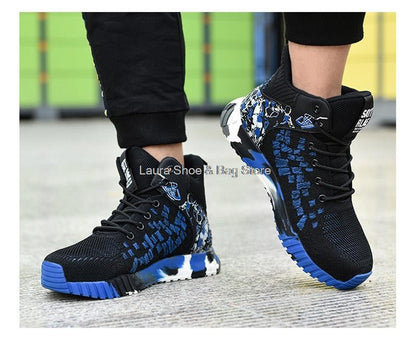 Botas de segurança de cano alto masculinas, bico de aço, sapatos de trabalho masculinos e femininos, botas de segurança anti-impacto, indestrutíveis, respiráveis