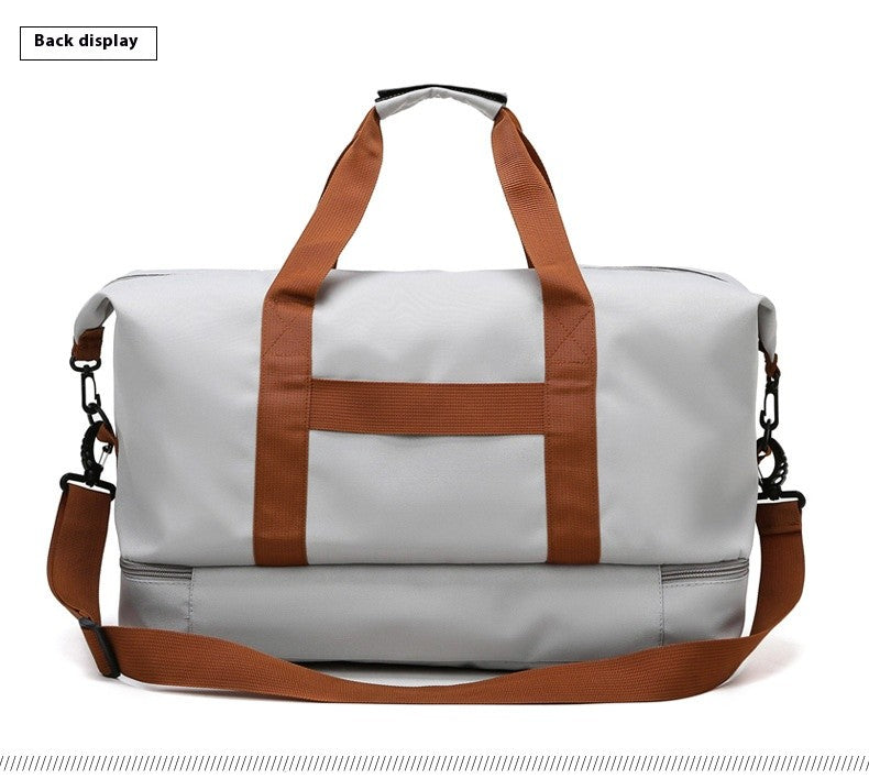 Mala de Viagem Esportiva de Grande Capacidade Bolsa de Viagem de Curta Distância Portátil Bolsas de Fitness Bolsa de Ombro Transversal Bolsas Masculinas Esportivas Impermeáveis ​​B