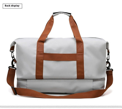 Mala de Viagem Esportiva de Grande Capacidade Bolsa de Viagem de Curta Distância Portátil Bolsas de Fitness Bolsa de Ombro Transversal Bolsas Masculinas Esportivas Impermeáveis ​​B
