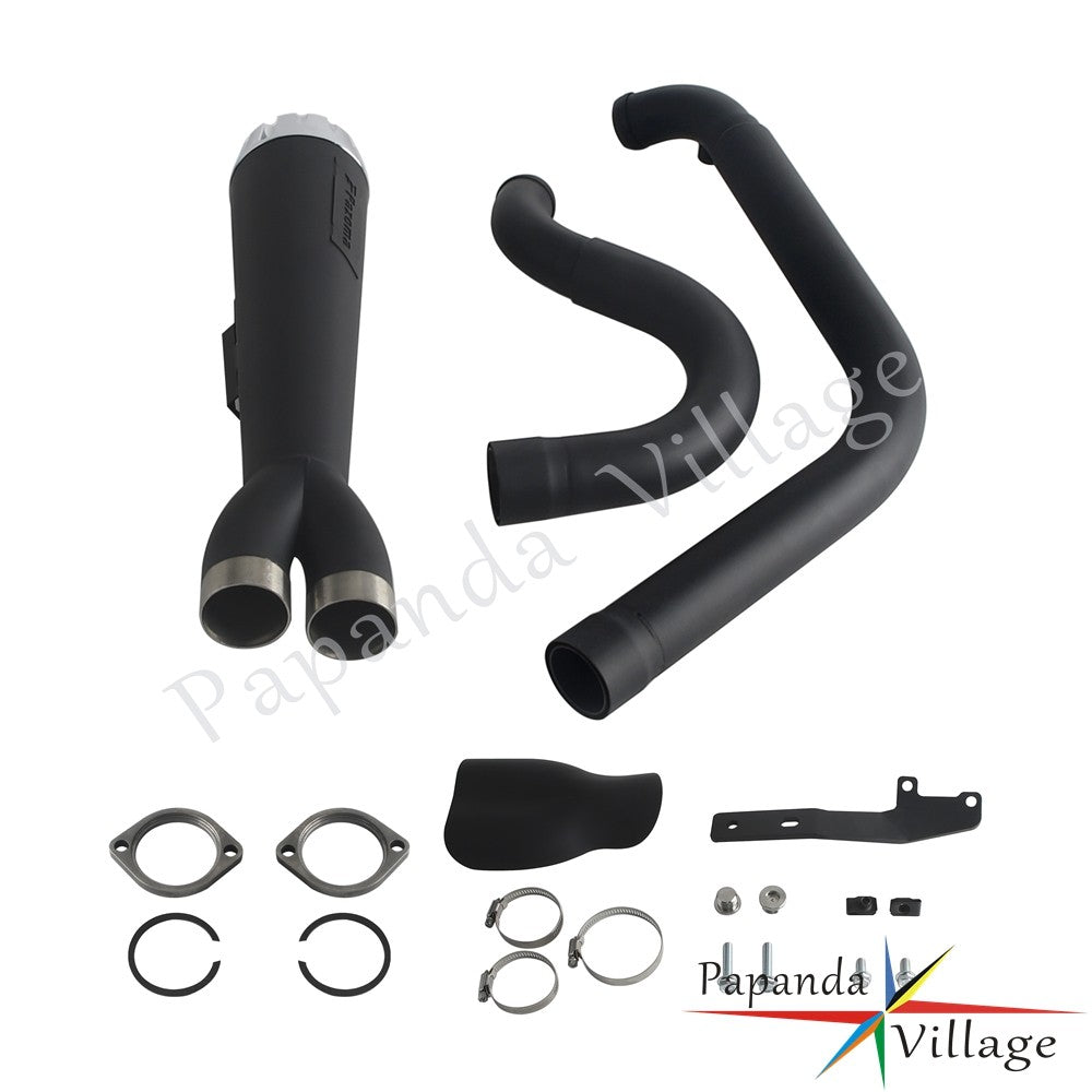 Motorcycle Full Exhaust Pipe Exhausts System Mufflers For Harley Dyna Wide Super Glide Fat Street Bob Low Rider FXDF 2006-2017