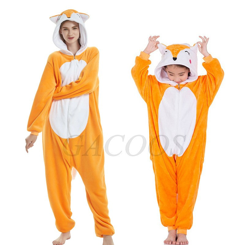 Kigurumi Capybara Onesies Adults Kids Sleepwear Women Men Flannel Cartoon Animal Pajamas Chidlren Halloween Performance Jumpsuit