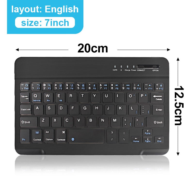 Teclado Bluetooth Mini Teclado 200mAh Recarregável Teclado Silencioso Sem Fio Teclado Gamer para Laptop Tablet Mac OS Windows