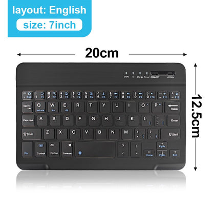 Teclado Bluetooth Mini Teclado 200mAh Recarregável Teclado Silencioso Sem Fio Teclado Gamer para Laptop Tablet Mac OS Windows