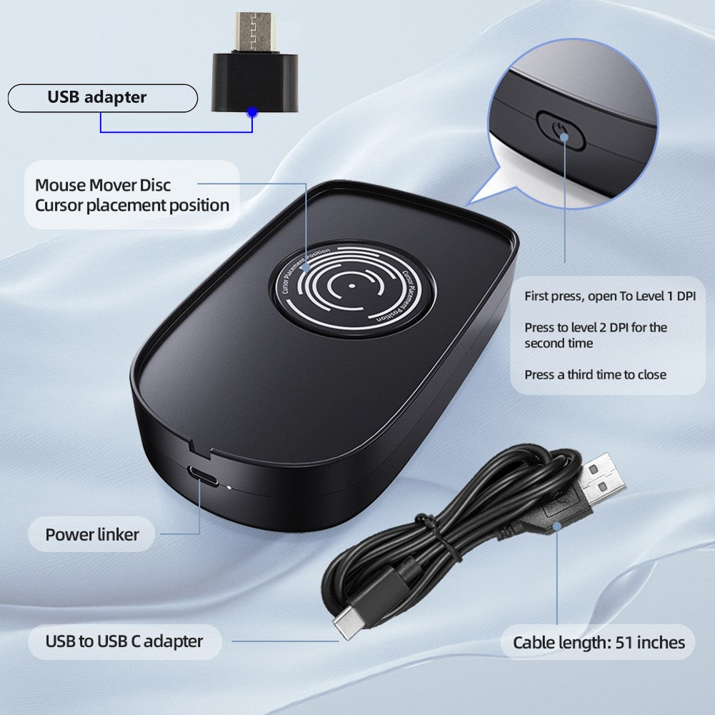 H26 Mouse Jiggler Undetectable Auto Mouse Movement Simulator Keeping PC Active Silent Mouse Mover For Wins/Linux/Android/Mac OS