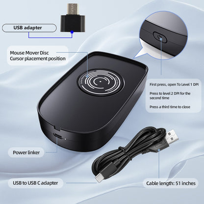 H26 Mouse Jiggler Undetectable Auto Mouse Movement Simulator Keeping PC Active Silent Mouse Mover For Wins/Linux/Android/Mac OS