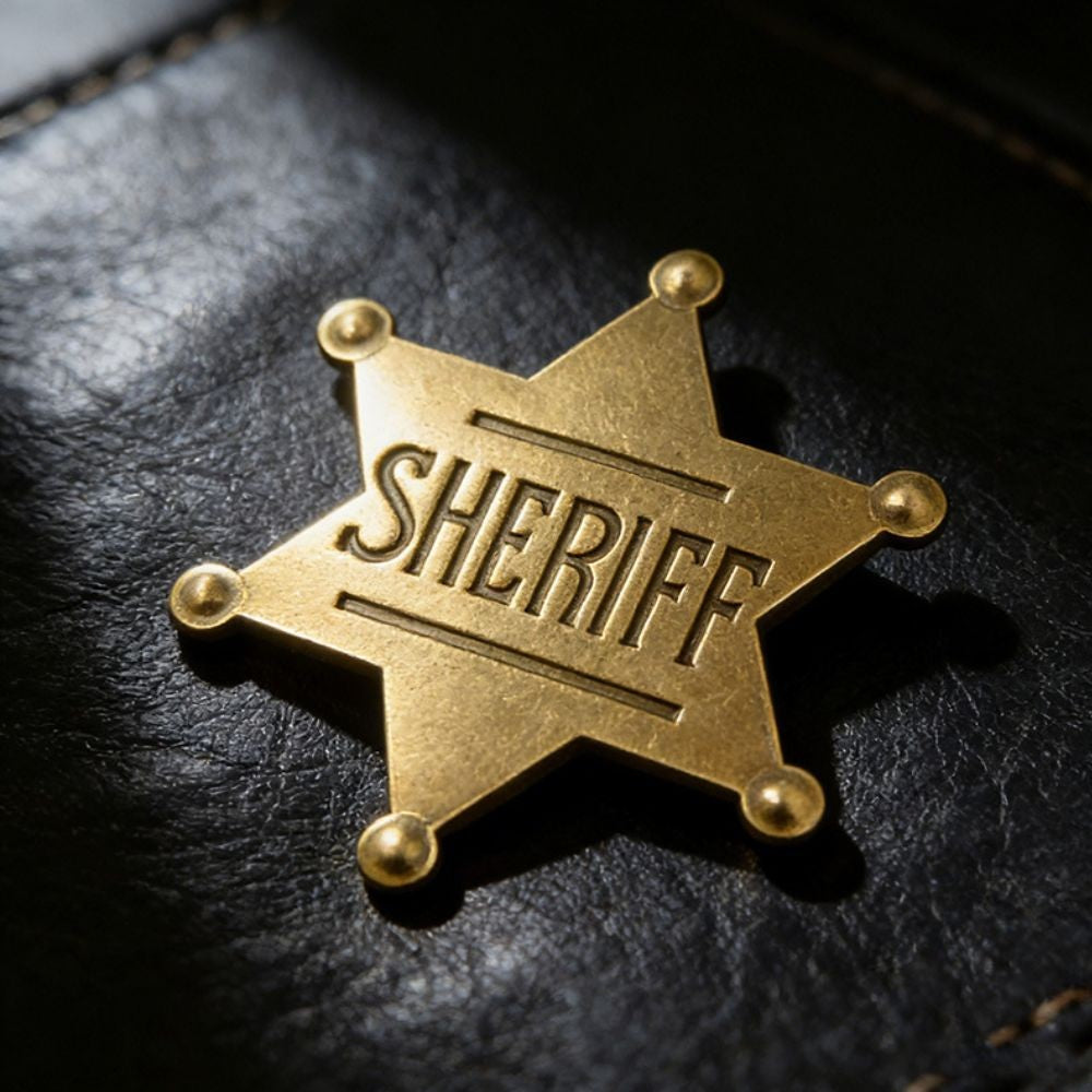 Woody Sheriff Deputy Badges Cosplay Props Metal Sheriff Brooch 2026 Movie Story Cowboy Decor Favors Supplies Halloween Gifts