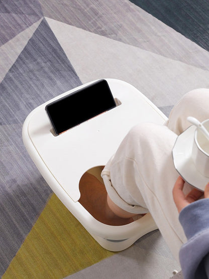 Balde de massagem para os pés dobrável, balde para imersão, bacia dobrável para spa de pés, banheira doméstica de sauna, banheira para pedicure