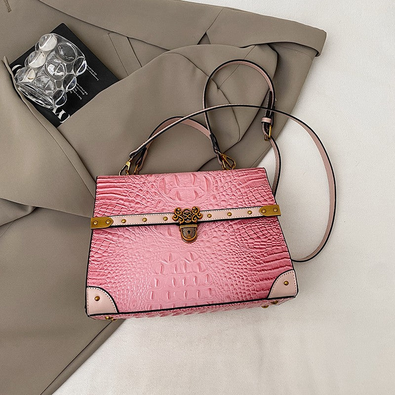 Luxury Purple Handbag Classic Women Bag 2025 New Designer Shoulder Bag High Quality Solid Pu Leather Crossbody Small Square Bag