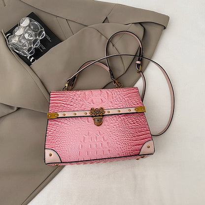 Luxury Purple Handbag Classic Women Bag 2025 New Designer Shoulder Bag High Quality Solid Pu Leather Crossbody Small Square Bag