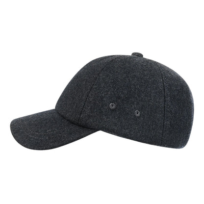 BOTVELA Men's Wool Tweed Baseball Cap Casual Style Soft Adjustable Unstructured Hat