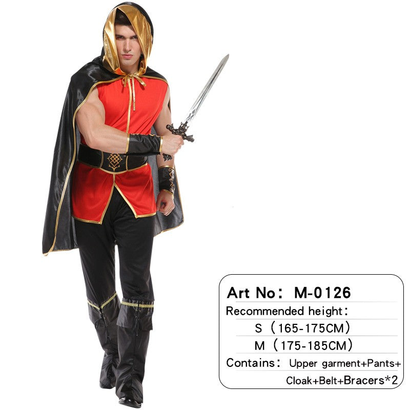 Adult Men's King Knight Suit Robe + Waist Cinching Cosplay / Stage Play / Photo Shoot / Martial Arts Themed Party