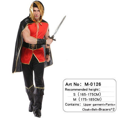 Adult Men's King Knight Suit Robe + Waist Cinching Cosplay / Stage Play / Photo Shoot / Martial Arts Themed Party