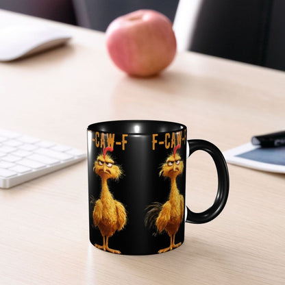 Funny F-Caw-F Chicken FCAWF Mug Fun Tea Cup Gift For Women Men