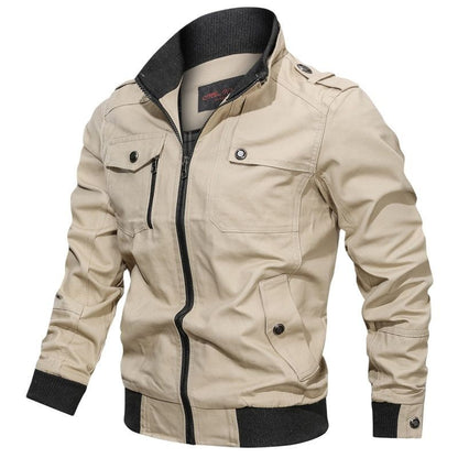 Spring Autumn Jacket Men Cotton Windbreaker Bomber Coat Military Men's Tactics Jackets Man Cargo Casual Jacket Mens Clothes 2025