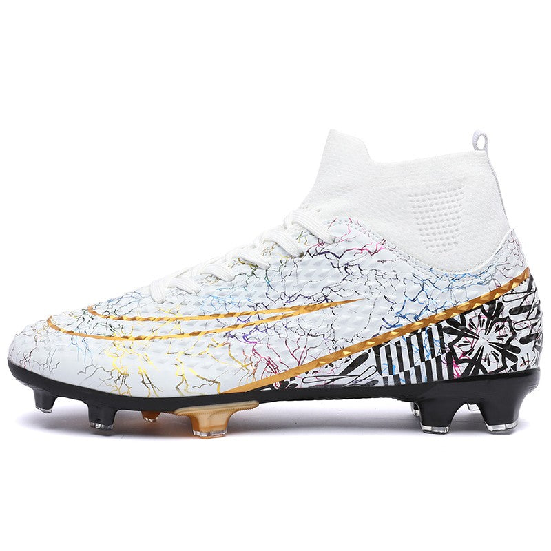 New Men Soccer Shoes Training Boys Outdoor Sport Football Boots Adult Long Spikes Non Slip Cleats Breathable Match Comfortable