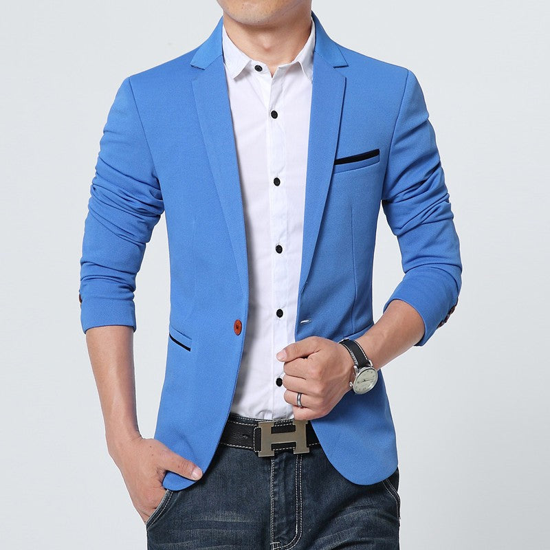 FGKKS New Arrival Luxury Men Blazer New Autumn Fashion Brand Slim Fit Men Suit Terno Masculino Blazers Male