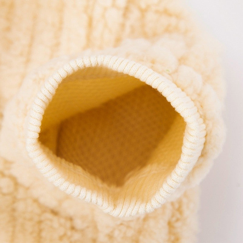 Moletom de Luxo com Capuz para Cães, Roupas Quentes de Inverno para Cães, Moletom Fofo e Macio para Filhotes, Estampa de Urso, Moletons para Gatos, Suéteres para Animais de Estimação, Roupas para Bichon