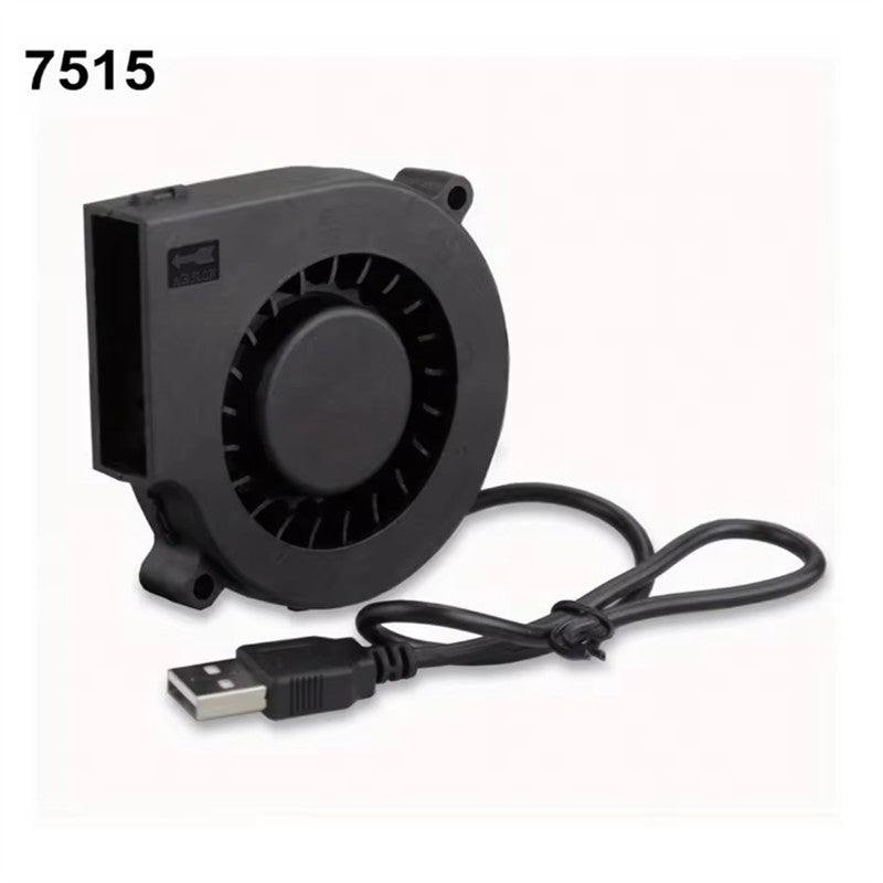 75mm USB Fan Cooling Turbo Blower Brushless 3D Printer 7515 For Extruder DC Cooler Power Inverter Air Pump PC CPU
