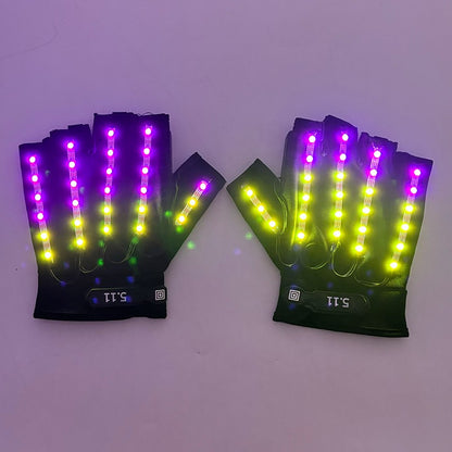 Led Glasses NightClub Masquerade Concert Club Neon Accessories Cool Vogue Flashing LED Futuristic Glasses Men Metal Cool Glasses