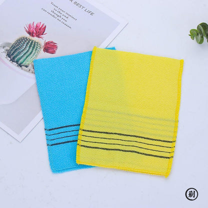 Exfoliating Bath Pad Towels Set Korean Italy Asian Exfoliating Bath Washcloth Body Scrub Shower Soft Polyester Cotton
