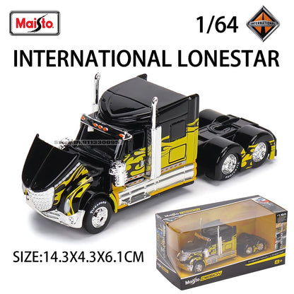 Maisto 1:64 Mercedes-Benz MACK Anthem Trailer modelo de simulação de carro modelo de carro de liga leve brinquedo de carro masculino presente de coleção