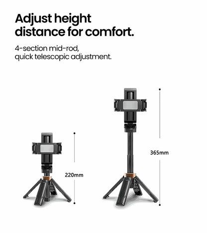 Mini Selfie Stick Wireless Bluetooth Portable Telescopic Multifunctional Phone Holder Tripod Extendable For iPhone Samsung Video