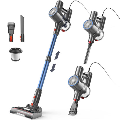 Aspirador de Pó com Fio INSE I8, Vertical, 25KPa, 600W Potente, 6 em 1, Leve, Portátil para Tapetes e Pelos de Animais de Estimação