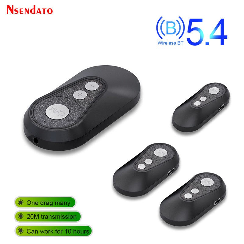 Multipoint Bluetooth-Compatible 5.4 LE Audio Music Auracast Transmitter Receiver Wireless Audio Adapter For Car TV MP3 Speakers