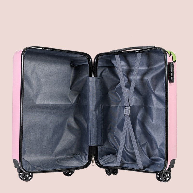 20 Inch Lightweight Hardshell Suitcase Large Capacity Sleek Solid Color Durable Trolley Case Travel Luggage for Adults