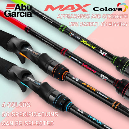 Vara de pesca Abu Garcia Rainbow original 4 cores 2 partes Vara de pesca de isca