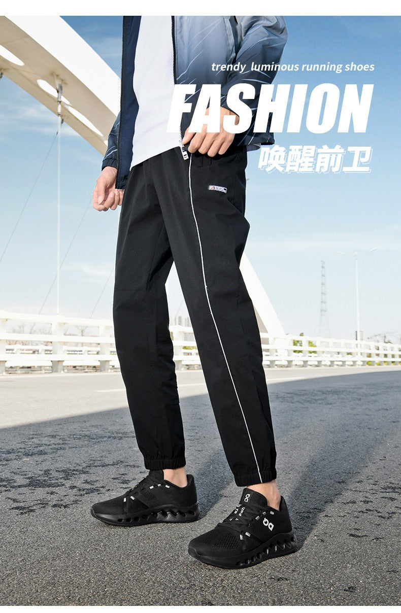 New Running Shoes Men Mesh Lightweight Flat Outdoor Gym Jogging Shoes Comfortable Original Tennis Shoes Cushioning Sneakers Man