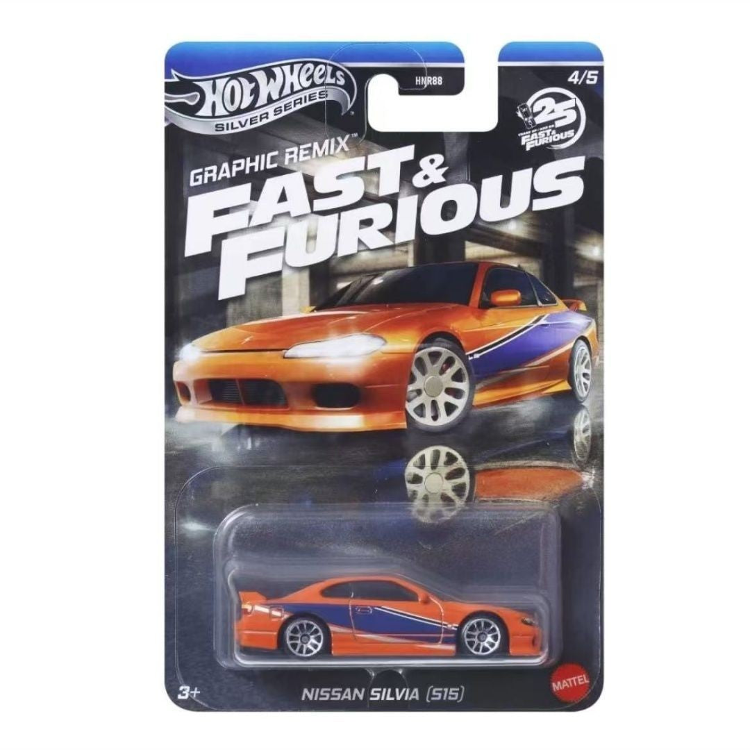 Coleção de Carrinhos Hot Wheels Velozes e Furiosos Die-Cast Escala 1/64 - Honda S2000 Lancer Evolution VII Nissan S15 Brinquedo Veicular