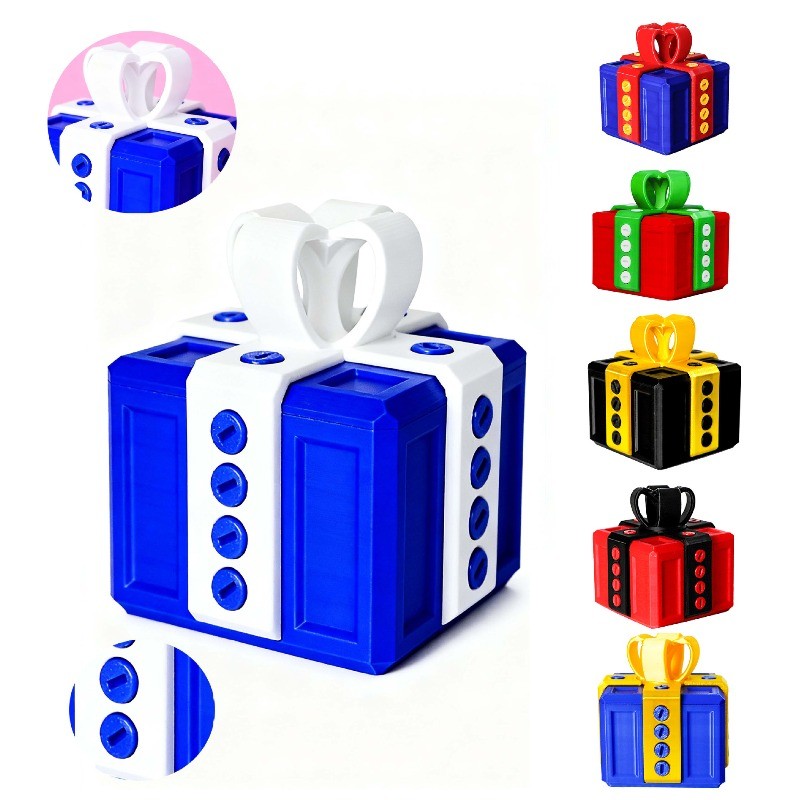 Brinquedos de Surpresa Pop-Up de Rosca Brinquedos de Impressora 3D Caixa de Dedo do Meio Esculturas e Estatuetas de Brincadeira Decorações de Caixa de Presente Impressas
