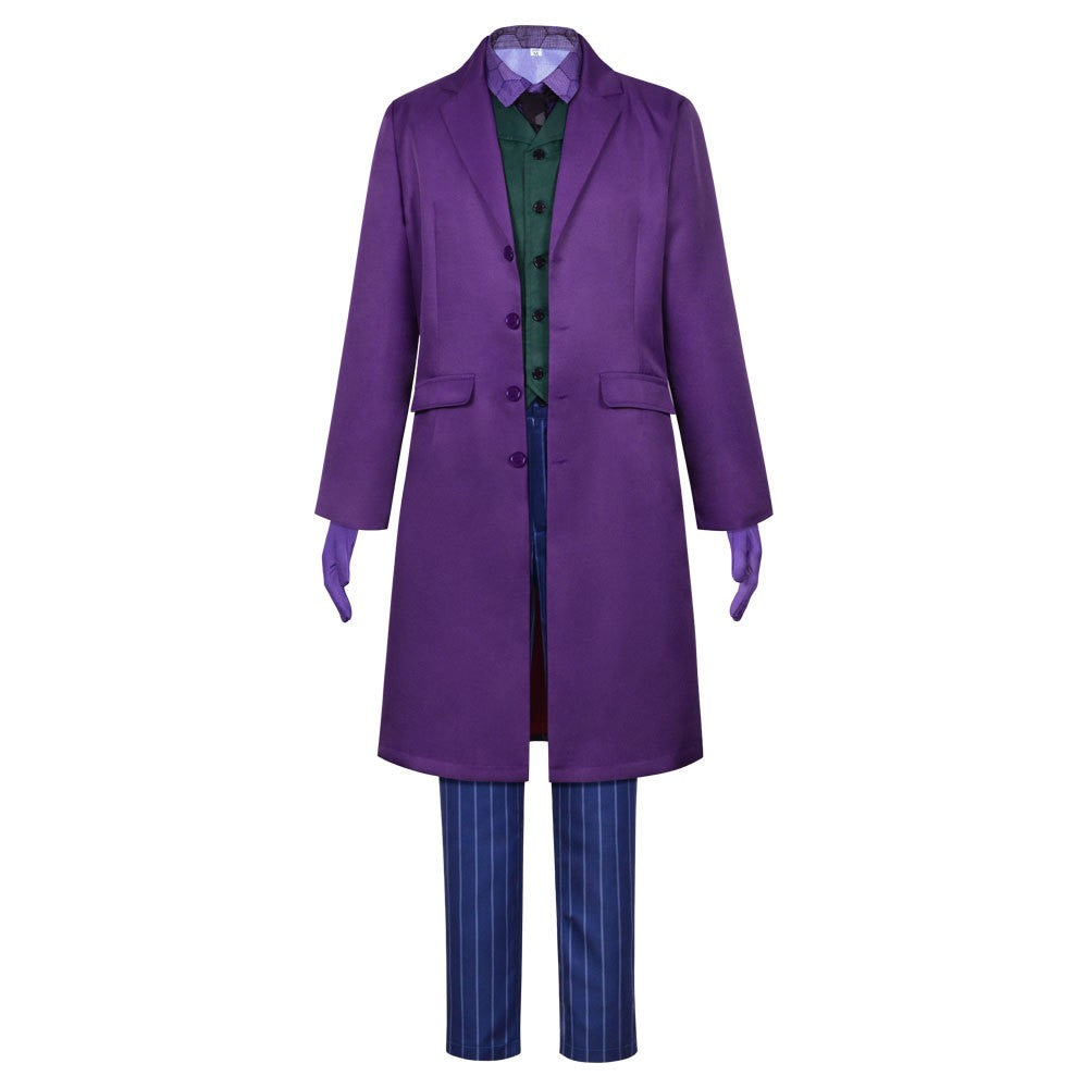 Men Clown Cosplay Costume Clown full set Coat Shirt Vest wig Tie Suit Outfits for Male Halloween Costumes