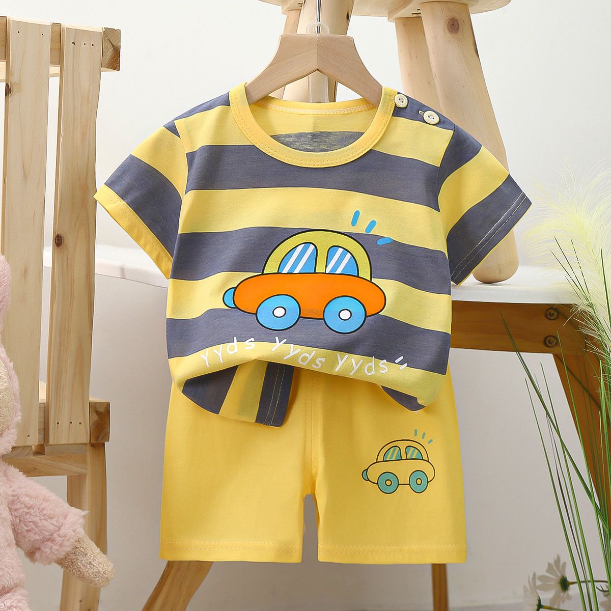 1 2 3 year Baby Clothing Girls Boys Cotton Suit for Children Two Clothes Sets for Babies Newborn Baby Clothes