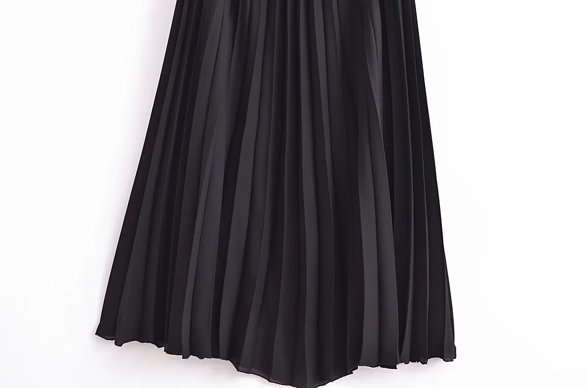 Corset Dress Women Pleated Vests Long Dresses for Women 2024 Sleeveless Office P