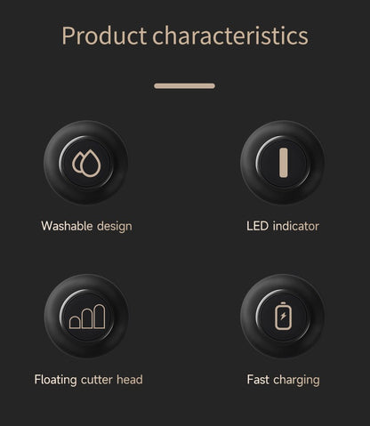 HIENA shaving machine men Electric shaver Hair clipper Rechargeable Metal Housing Pro Electric Shaver For Men Electric home