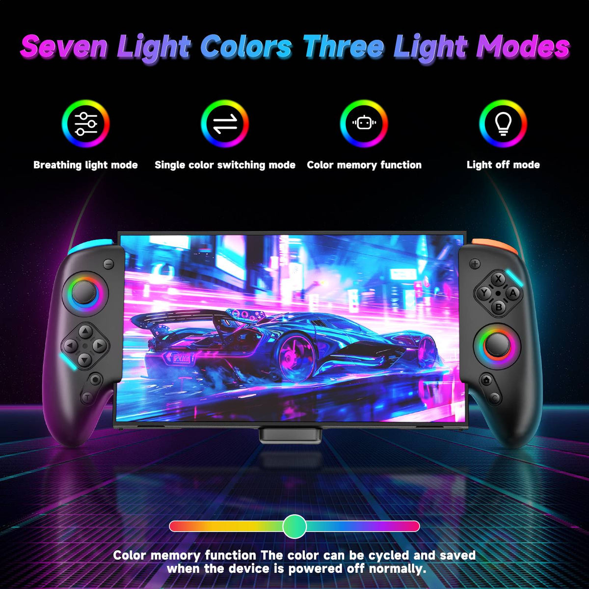 Controller For Nintendo Switch 2 RGB Wired Joy-Controller 9-Axis Gyro Sensor Joypad Turbo Programable Game Pad Joystick