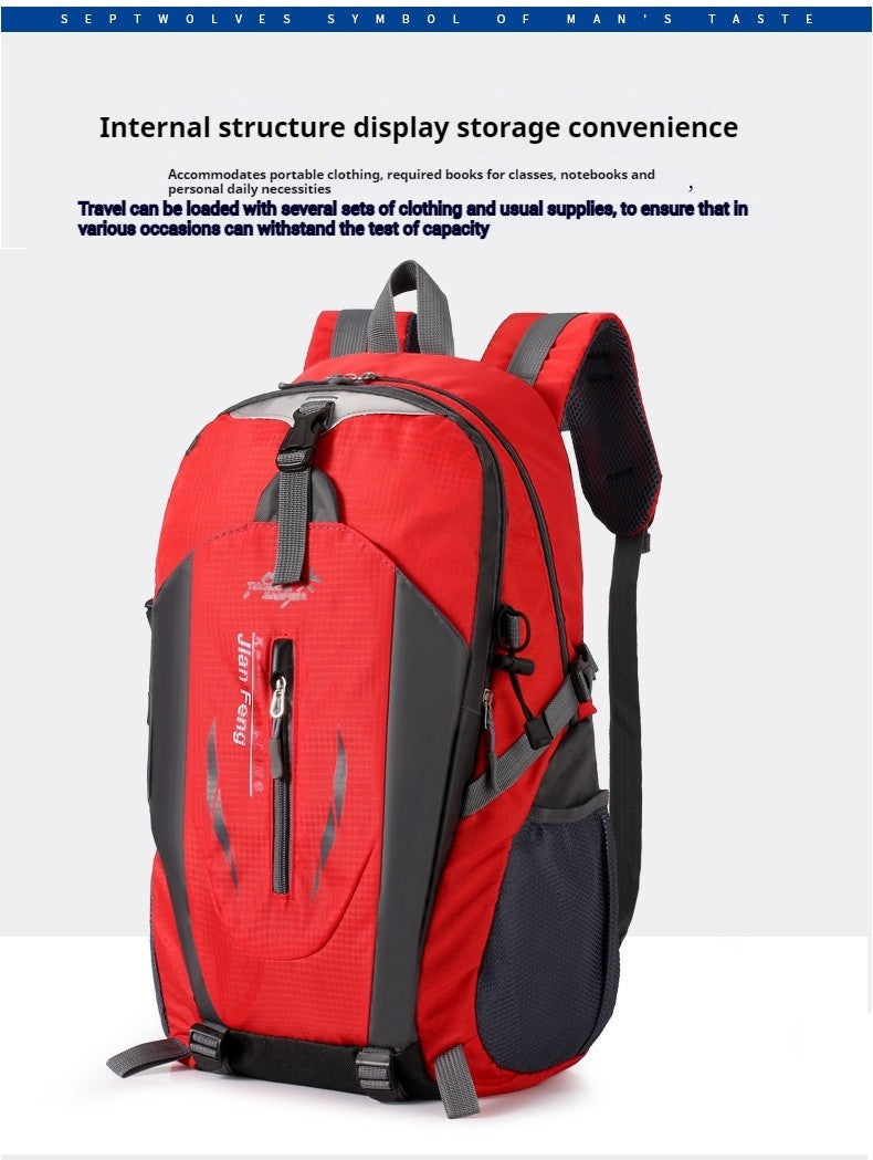 Mochila de Viagem Grande Capacidade Moda Masculina Escalada Esportiva Clássica para Viagem