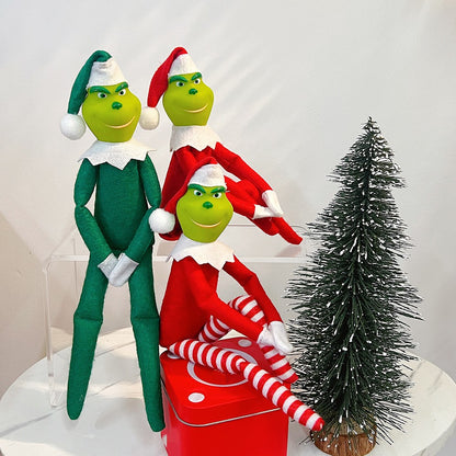 Desenho animado europeu Halloween Natal Terror Noites Jack Elfo Enfeite Decoração