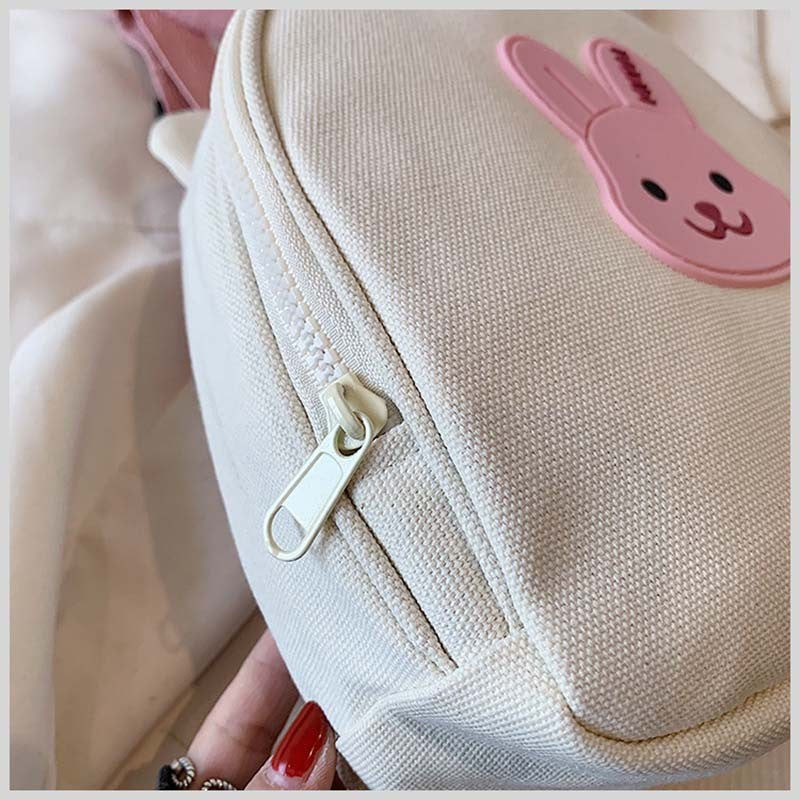 Mochilas Infantis de Lona, Bolsas Escolares de Jardim de Infância, Urso, Coelhinho, Coreana, Antiperda, Bolsas Infantis para Meninas, Meninos, Mochilas Infantis para Viagem