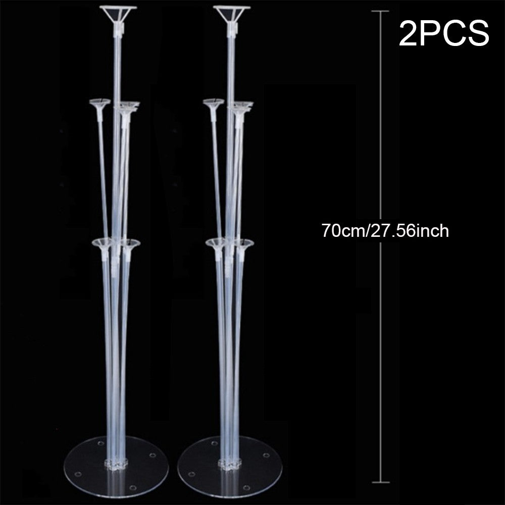 Runto 2 sets Balloon Stand with Base, Balloon Column Stand for Wedding Christmas New Year Birthday Graduation Party Decor