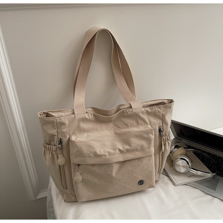 Stylish Nylon Canvas Shoulder Bag for Women Spacious Top Handle Bag Tote Casual  Comfortable and Versatile Texture Commuter Bag