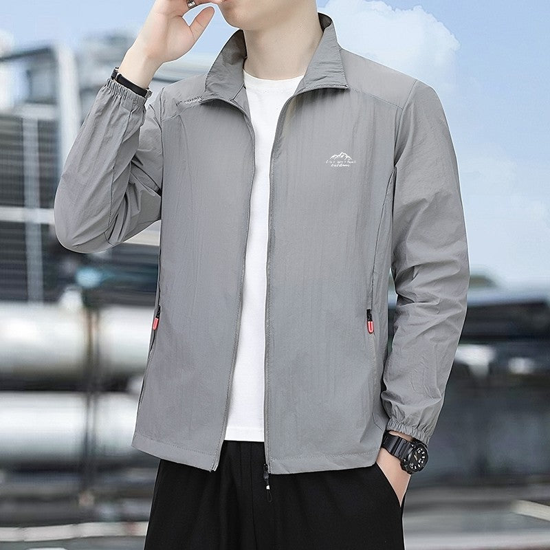 Summer Men's Sun Protection Casual Windproof Water resistant Ultrathin Jacket