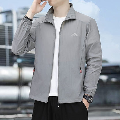 Summer Men's Sun Protection Casual Windproof Water resistant Ultrathin Jacket